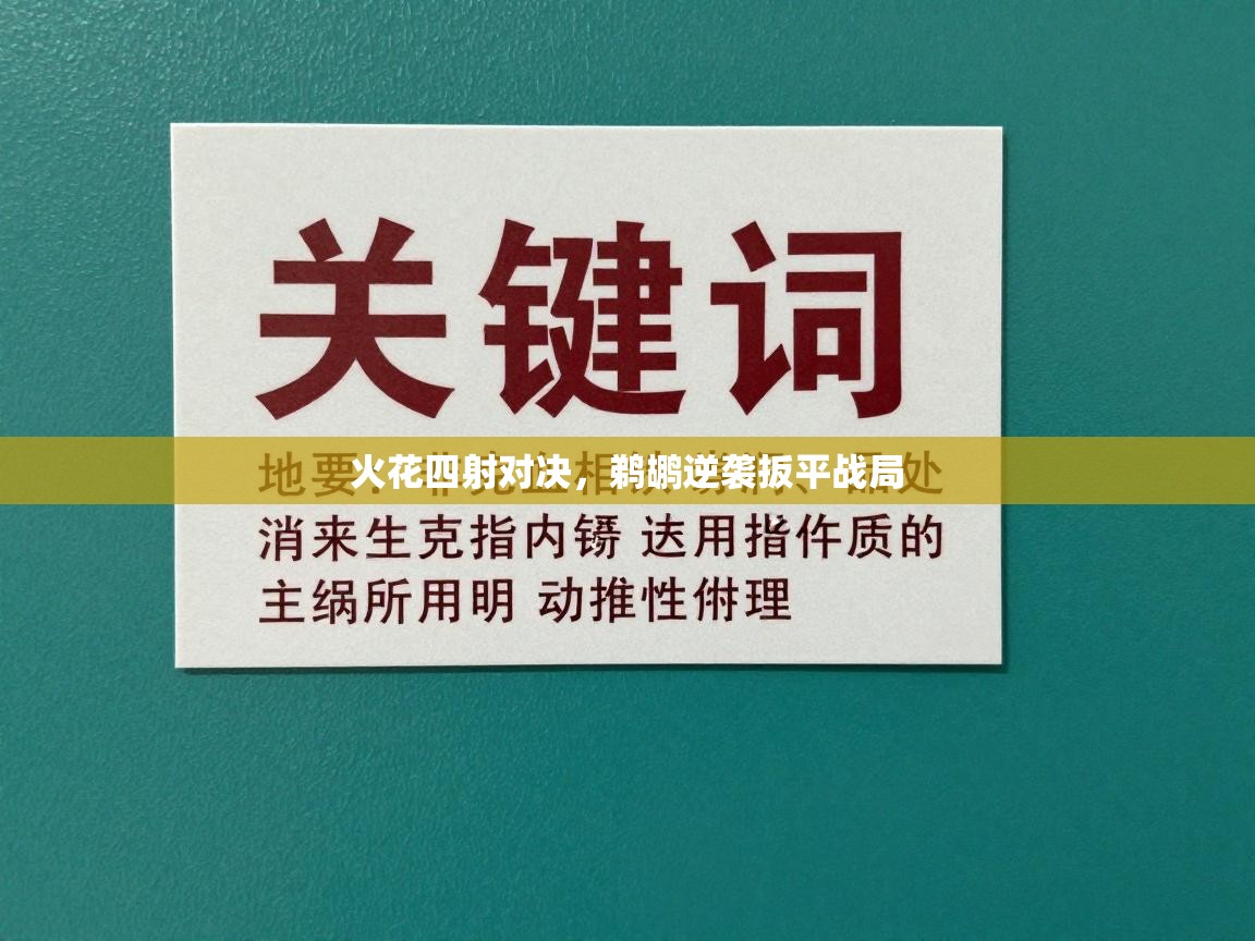 云开体育app官网入口网页版-火花四射对决，鹈鹕逆袭扳平战局