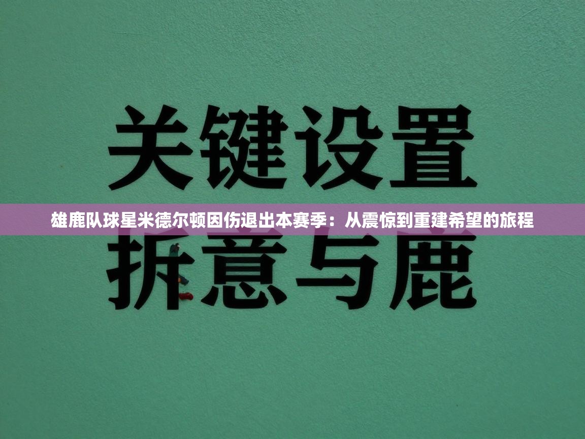 开云体育app官网网页登录入口-雄鹿队球星米德尔顿因伤退出本赛季：从震惊到重建希望的旅程  第4张